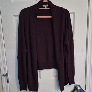 Aritzia Dark Purple Open Cardigan
